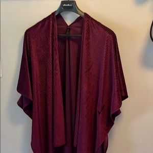 Gorgeous burgundy velvet kimono wrap